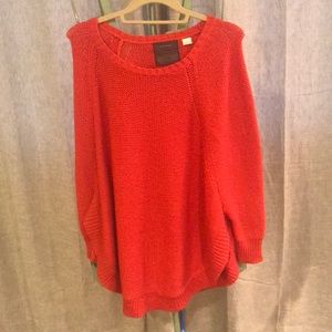 Orange Knit Sweater
